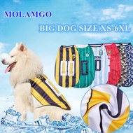 MOLAMGO Football Apparel Chowchow Dog Vest Big dog clothes male 3xl female dog jersey puppy clothes 