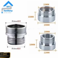 20mm to 22mm to 24mm stainless steel faucet connection - kitchen sink faucet head connector adapter 