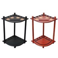 [whfashionkk] Pool Cue Rack for Cues and Balls Holds 8 Sticks & Full Ball Set Free Standing