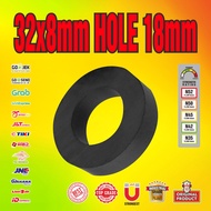 SUPER STRONG FERRITE MAGNET 32x8mm - 32 x 8 mm HOLE 18mm