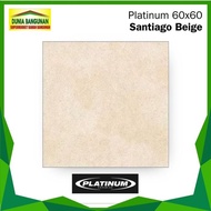 Keramik 60x60 Platinum Santiago Beige Keramik Matt/Keset / Keramik Dapur / Keramik Teras