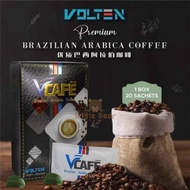 VOLTEN Vcafe Brazilian Arabica Coffee Kopi Vcafe 黑姜咖啡 (20 sachets/box)