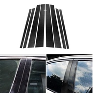 Car Real Carbon Fiber Window B-pillar Molding Cover Trim For BMW E90 E60 F30 F10 X5 X6 E70 E71 F15 F