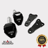 MESIN Frame Slider Black Diamond R25 Mt25 Engine Body Protector Jalu R 25