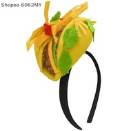 [Main] Mini Mexican Taco  French Fries Hats Men Felt Taco Hat For Adults Fast Food Halloween Costume