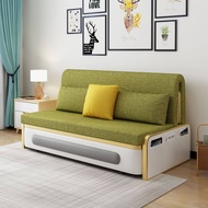Light Luxury Sofa Bed Multifunctional Foldable Dual-use Double Single with Storage Box for Small Apartment Living Room