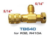 เซฟตี้วาล์วแอร์/คอนโทรลวาล์วแอร์ (Refrigerant Retention Control Valve) R32/410 ขนาด 5/16นิ้ว x 5/16น