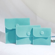 Snap Button Velvet Jewelry Bag Flannel Bag Thick Delicate Velvet Ring Necklace Jewelry Buggy Bag Ear