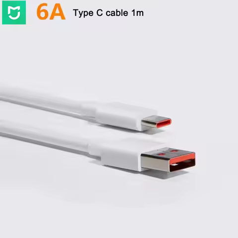 100% Original MIJIA 6A Type-C Cable Compatiable with 120W Charger Quick Fast Charge For Xiaomi Huawe