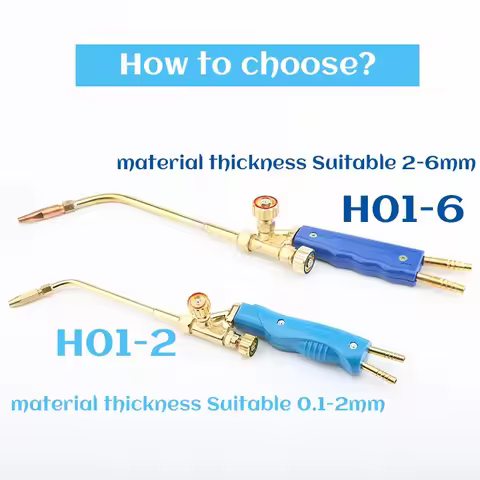 H01-2 Gas Brazing Injection Style Manual Welding Torch Oxygen Propane Acetylene Liquified Gas Brazin