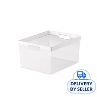 Citylife 8L Desk Drawer Organizer Box (Clear - White)