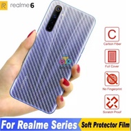 Realme 6 Back Skin Carbon 3D - Garskin Carbon Fiber Realme 6 Premium Hp Back Anti-Scratch Sticker