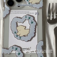 苹果手机壳 17 pro max case Puppy in Wind Transparent Apple Magnetic Phone Case