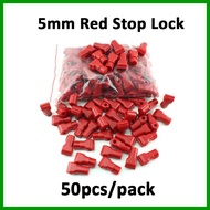 (5mm) Anti-Theft Security Stop Lock Hook Retail Red (50pcs)