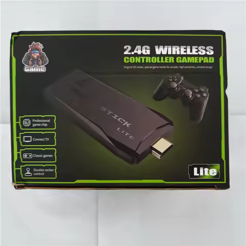 M8 TV Stick Video Game Console 2.4G Double Wireless Controller 4K 20000 Games 64GB 32GB Retro Games 
