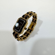 Chanel金色Vintage Premiere皮穿鏈首映錶M