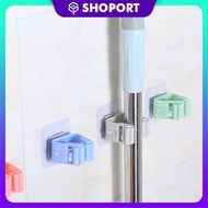 Mop Holder Bathroom Toilet Broom Hanger Seamless Adhesive Wall Sticker Penyepit Mop Lantai dan Penya