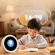 ALLGOODS N2 Smart Alarm Clock, Self-Discipline Timer Oral Practice AI Speaker, Touch Screen AI Techn