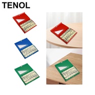[TENOL] Dominos Set Table Game Family Game Fun Game Night Educational Toy 28 Pieces Double Six Domin
