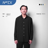 BYWAY - Flow Regular Collar BlackLS Long Sleeve Shirt Men Kemeja Lelaki