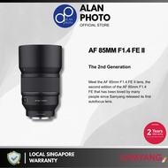 Samyang AF 85mm F1.4 FE II Lens For Sony A7IV / A7III / A7R V / A7C / ZV-E1 / A7III | Samyang Singapore Warranty
