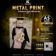 Kinzoku A5 Metal Print 1mm - Customize Photo into Metal [ Suitable for any photo ] poster wall decor