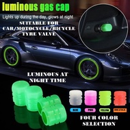 Car Tire Valve Tyre Cap Wheel Hub Luminous Glowing Tayar Rim Stem Air Covers Motorcycle Bike 夜光轮胎气嘴帽