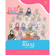 BAWAL MINAZ BLOOMING RAYA B55 HARAMAIN SERIES B55 Tudung Bawal Printed Bawal