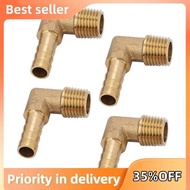 4 PCS Hose Barb Brass Male Elbow Hose Hose Fitting Adapter G1/4 Inch
