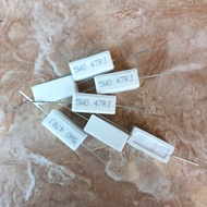 R chalk 0.47ohm 0.47ohm 0R47 0.47R ohm 5w 5watt 5 watt final Resistor 5watt wat 0.47R 0.47 Fajar ele