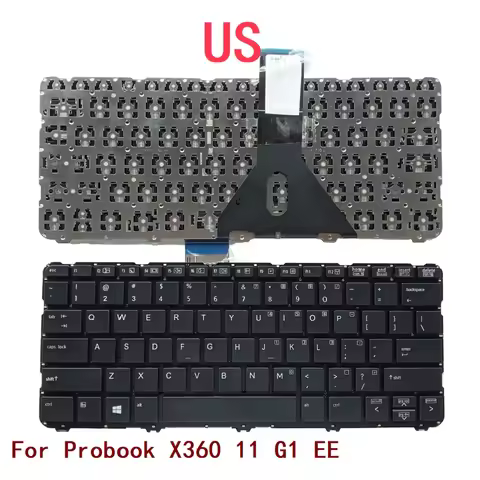 New US Laptop Keyboard For HP Probook X360 11 G1 EE Notebook PC Replacement