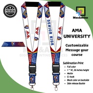 AMA University ID Lanyard Design Customizable No min Order