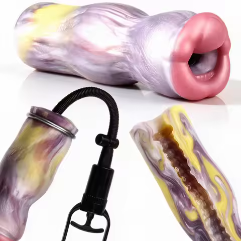 YOCY Fantasy Mouth Male Masturbator Liquid Silicone Pocket Pussy Stroker Full-channel Onahole for Me