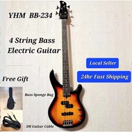 YHM-BB234 4String Yamaha Bass Electric Guitar + Sponge Bass Bag &amp; 3m Cable