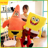 Cute Spongebob Plush Toy Big Size Doll Cartoon Patrick Star Stuffed Toys Children's Birthday Gifts F
