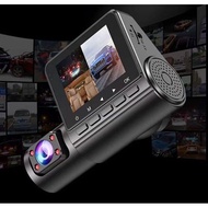 3 Camera Car Video Recorder, Front and Rear Inside 2 Inches 3 Channel Car Mini Dashcam Car DVR HD 10