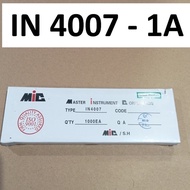 1000pcs diode in4007MIC diode 1A IN 4007