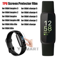 TPU Screen Protector for Fitbit Inspire 3 2 HR Hydrogel Film Soft Cover Fitbit Alta lite HD Clear Protective Film for Fitbit Charge 5 4 3 2 Not Glass