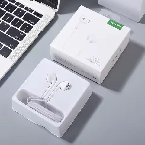 OPPO Original USB Type C Earphone In Ear Wired Sport Headset With Mic For OPPO Reno 13 12 11 10 Pro 