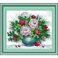 Joy Sunday Stamped Cross Stitch Ktis DMC Threads Chinese  DIY Needlework Embroidery Set-Amaranthine 