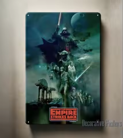 1f,Empire Strikes Back Movie Metal Poster -Collectable Tin Sign - 20x30cm