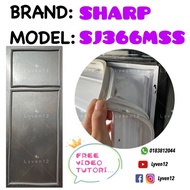 [SHARP-SJ366MSS] REFRIGERATOR DOOR GASKET/GETAH PINTU PETI SEJUK/冰箱门密封条门胶条