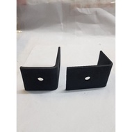 4mm x 2" x 3" BLACK L BRACKET HEAVY DUTY / SHELF BRACKET / RACK