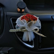 New style Car Aromatherapy Bouquet Dried Flower Eternal Flower Mini Air Outlet Car Decoration Ornaments Graduation Gift Wedding Companion Gift Car interior decoration