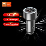 discount Xiaomi 70Mai Car Charger Quick Charge 3.0 Dual USB Output Multiple Protection Fast Car Char