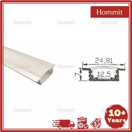 1M Trek Alum LED strip light aluminium U channel / profile track recess mounting