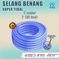 Selang Air 1 1/2 Inch Permeter Selang Taman Serat Benang Transparant  High Quality Super Tebal 5 mm