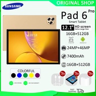 [COD]Sumsang Galexy Tab Pad 6 PRO 12Inch 2023 Android 12.0 [16GB RAM 512GB ROM] Smart Tablet Dual SIM 4G