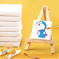 Mini canvas painting easel stand artist artwork 5x5cm