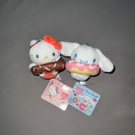 全新 日本正版 Hello Kitty 玉桂狗 Cinnamoroll 肉桂狗 Sanrio 公仔 水泡 冬甩 甜甜圈 甜品 長腿 曬黑 比堅尼 內衣 三點式 天使 鎖匙扣 吊飾 掛件 掛飾 掛袋 景